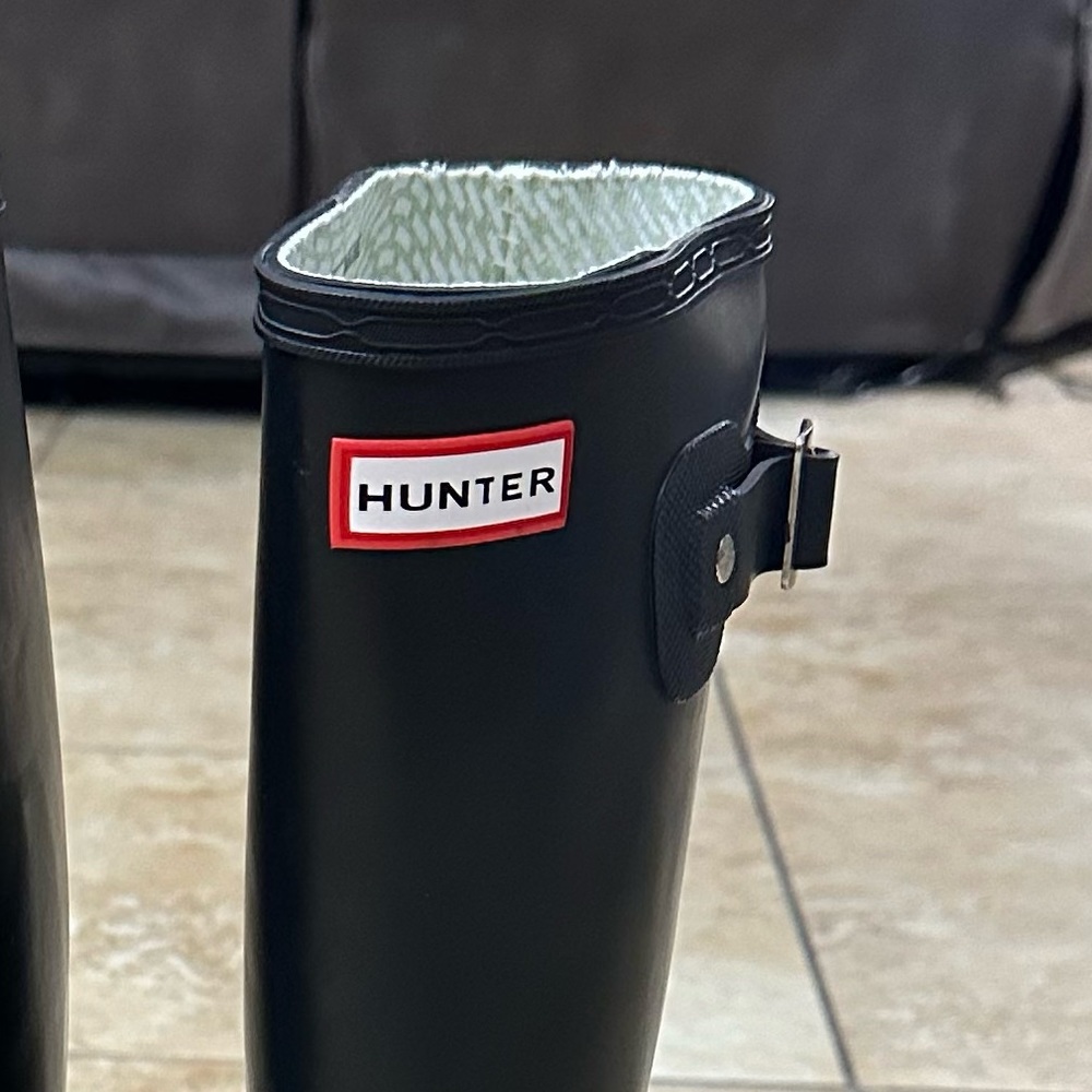 Hunter Original Tall Rain Boot Waterproof Snow Unisex Rubber Buckle Unisex W6 M5 - Picture 12 of 16